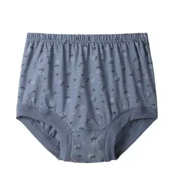 Vogue большой размер для мам среднего возраста хлопковые женские удобные трусы среднего возраста 1 предмет нижнего белья с треугольным принтом 110