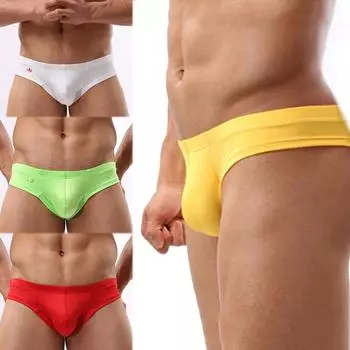 Vogue Briefs Low Waist Pouch Men Bulge Underwear G String U Convex Man s Thongs M