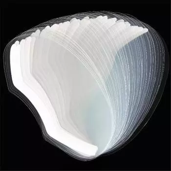 Vogue Eye Прозрачный инструмент для укладки волос 10 шт./лот Защитная красящая маска для салона Одноразовый лак для волос Щит для резки пленки для лица 10pcs