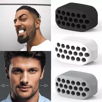 Vogue Face Equipment Устройство для тренировки челюсти Мяч для упражнений на мышцы лица Jaw Line Fitness Мяч для жевания Тренировка линии челюсти Тренажер JawLine Мяч для упражнений белый