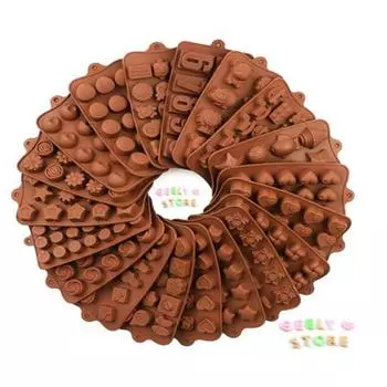 Vogue инструмент для выпечки торта, форма для льда, форма для смолы, фрукты, сделай сам, 3D животные, шоколадные липкие конфеты, силиконовые формы, желейный пудинг Heart 2