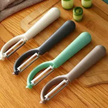 Vogue Kitchen Tools Home Living Нержавеющая сталь Креативный многофункциональный скребок для чистки картофеля Овощечистка Портативный Полезный Фруктовый Овощечистка Random