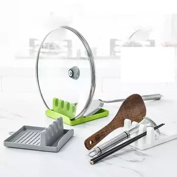 Vogue Ложка Лопата Коврик Изоляционный Подставка Для Хранения Подставка Подставка Подставка Подставка Подставка Подставка Силиконовая Посуда зелёный