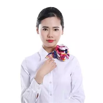 Vogue Маленькие шарфы Шелковые шарфы Шарфы с принтом Шарфы Аксессуары Атласный шелковый шарф стюардессы Шарф с принтом Аксессуары для одежды 7