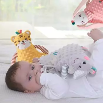 Vogue Мягкая и приятная на ощупь кукла для раннего развития Кукольный дизайн из мультфильма Мягкие игрушки Успокаивают настроение ребенка Тренируют хватательные способности ребенка Подарок ребенку Tiger