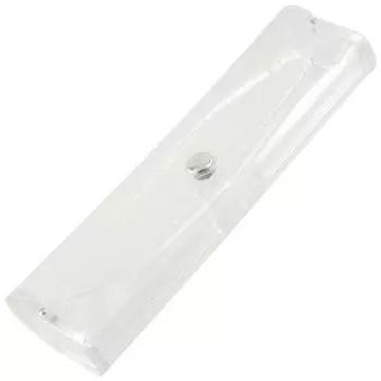 Vogue Мягкий Простой Модный Прозрачный Закрывающийся Футляр Для Очков Кнопка Пластиковый Пресс Прочный прозрачный