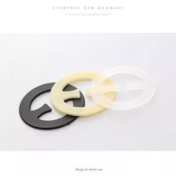 Vogue невидимая пряжка для бюстгальтера, горячая распродажа, 3 шт./компл., пряжки для бюстгальтера, высококачественные зажимы для бюстгальтера, застежки для нижнего белья, популярные модные держатели для ремешков Oval чёрный