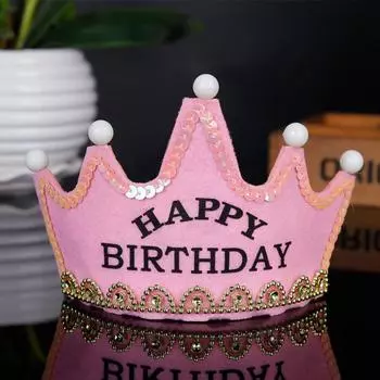 Vogue Party Boy Girls Gift Birthday g Caps Kids LED Flashin Crown Hat KING жёлтый