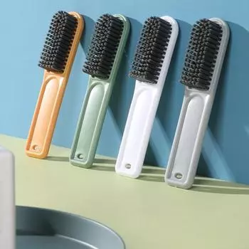 Vogue Щетка для обуви Не повреждает обувь Главная Жизнь Домашнее хозяйство Многофункциональная щетка для стирки одежды Мягкая щетина Прочная щетка для стирки обуви Ванная комната серый