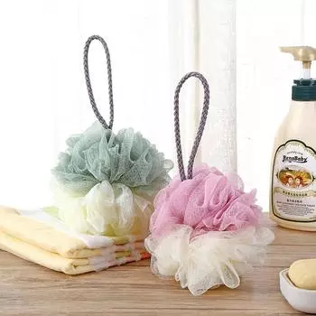 Vogue Soft .wmen girls Sponge Moofahs Bath Shower Exfoliating Back Brush Skin Cleaner Душевая губка для ванны, шарик для ванны, сетчатый пуф, шарик для душа, уход за кожей розовый