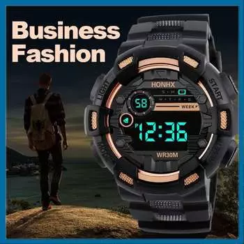 Vogue Sports Electronic Business наручные часы мужские часы военные наручные часы цифровые часы нержавеющая сталь водонепроницаемые мужские хронографы мужские