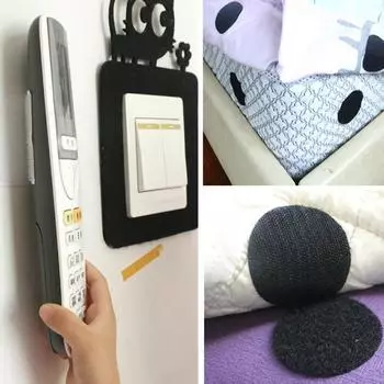 Vogue Stickers Anti Slip Mat Sofa Mat Dots For Bed Sheet Self Adhesive Adhesive Tape Carpet Fastener Velcros 5pcs чёрный