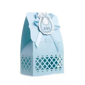 Vogue свадебные вечеринки, конфеты, цветные пакеты, бумажная упаковка, для детей, новорожденных, 12 шт., подарок на день рождения, коробка конфет, лента для детского душа Cute baby розовый