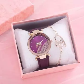 Vogue Transfer New Swan женские часы Crystal женские часы Lady Luxury Leather Stripe Diamond повседневные кварцевые часы синий