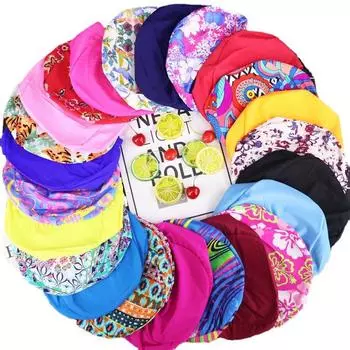 Vogue унисекс стрейч случайный шапочка для плавания водонепроницаемый цветочный спандекс женщины 1 шт мужчины высокое качество разноцветный