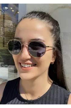 Vogue Vo4193S Солнцезащитные очки унисекс с геометрическим узором в золотой оправе Vo 4193-S 848 80