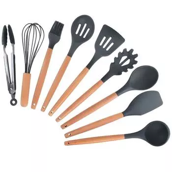 Vogue Высокое качество кухонная утварь лопаточка 1 шт. скребок для взбивания яиц кухонные инструменты для приготовления пищи ложка для супа щетка для пасты сервер силиконовая 10 розовый