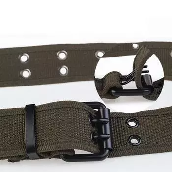 Vogue Waistband 1PC ремень с двумя отверстиями унисекс холст прочный дышащий мужской популярный повседневный горячая распродажа женский высокое качество красный