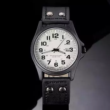 Vogue Watch Военные часы Кварцевые Календарь Студенческие Спортивные Роскошные Повседневные Спортивные Часы коричневый