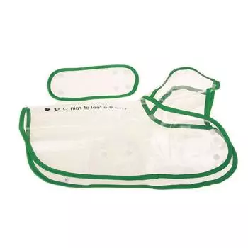 Vogue водонепроницаемый дождевик для собак Высококачественный прозрачный дождевик-пончо для улицы Популярная одежда для щенков XS зелёный