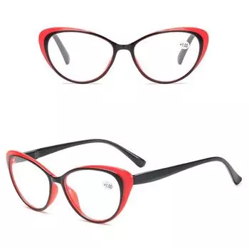 Vogue Женские Очки Мужские Компьютерные +1.0+1.5+2.0+2.5+3.0+3.5+4.0 Унисекс Диоптрийные Дальнозоркость Кошачий Глаз Пресбиопия Очки Для Чтения Мода +4.0 красный