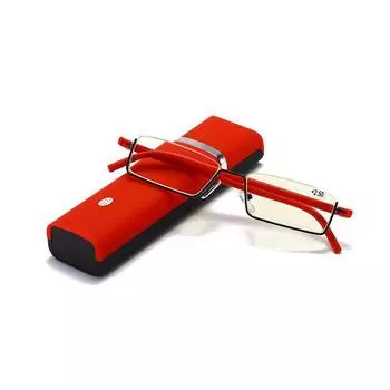 Vogue женские очки по рецепту TR90 унисекс полуоправа анти-синий свет +1 +1.5 +2.0 +2.5 +3.0 +3.5 +4.0 очки для чтения очки с футляром из металла для мужчин +2.5 Without Case чёрный