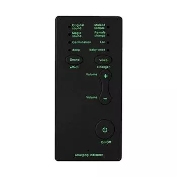 Voice Changer Микрофон 7 изменений звука Мобильный компьютер Планшет Драйверы не нужны Мужчина Женщина Девушка Ребенок Глубокий голос для звонков Онлайн-игры чёрный