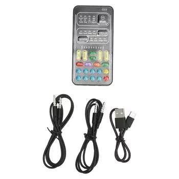 Voice Changer Многофункциональный 8 звуковых эффектов Портативный карманный мини звуковая карта Voice Changer для