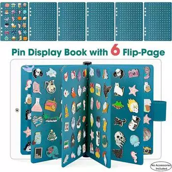 Войлочная брошь-булавка, книга для хранения, самодельные подвески-органайзеры, буклет, металлический сундук для значков, сувенирный альбом, коллекция значков-булавок