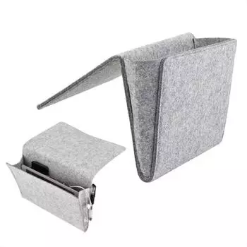 Войлочная бытовая кровать, диван, стол, боковой ящик для хранения вещей, подвесной контейнер, сумка серый