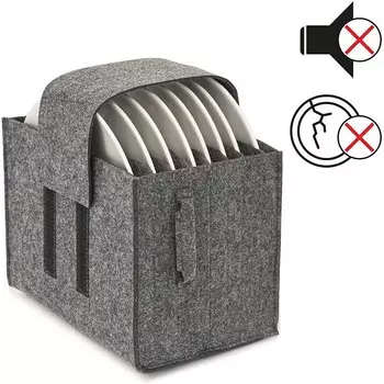 Войлочная доска, сумка для хранения тарелок и чашек, утолщенная стойка для походной посуды, контейнер для кухонного шкафа для автофургона, многослойная коробка для хранения тарелок