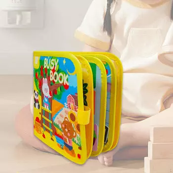 Войлочная книга с заданиями, довольно детская ткань для детей, мальчиков и девочек, подарок на день рождения Fruit