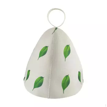 Войлочная шапка для бани для мужчин и женщин, защищающая от жары в русской бане Leaves