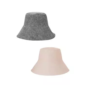 Войлочная шапочка для сауны, диаметр шапки для сауны 15,5 см, прочная, хорошо впитывает воду, рекомендуется ручная стирка, портативная, для мужчин и женщин серый