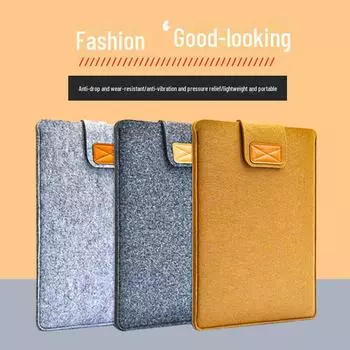 Войлочная сумка для iPad и ноутбука 11 дюймов 8-inch Velcro model чёрный