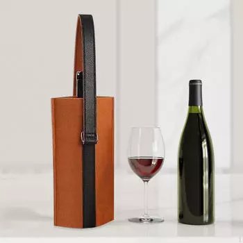 Войлочная сумка-тоут для вина в подарок на свадьбу, день рождения, вечеринку