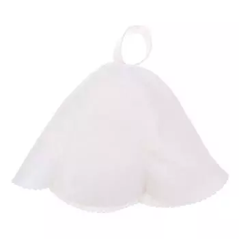 Войлочная защита головы для ванны, анти-жара, свободный размер, стильная шапочка для душа, шапка для сауны белый