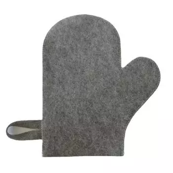 Войлочные перчатки для сауны, комплекты для тела, рукавицы для купания, удобные и аксессуары серый