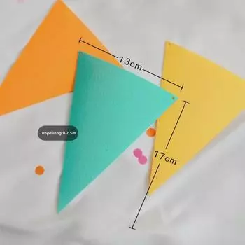 Войлочные вымпелы-флаги: Красочная вечеринка по случаю дня рождения и декор детской комнаты