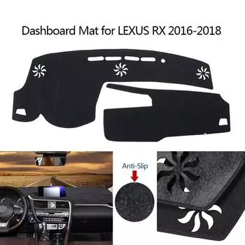 Войлочный коврик для приборной панели LEXUS RX 2016-2018 с проекционным дисплеем, противоскользящее покрытие приборной панели, солнцезащитный козырек для приборной панели