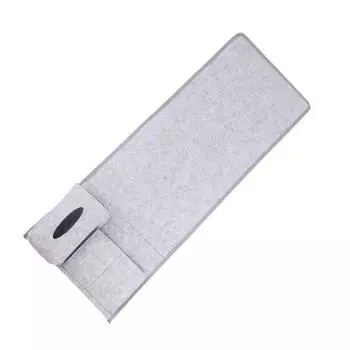 Войлочный органайзер для хранения вещей на тумбочке Премиум-материалы Большая вместимость Красивый внешний вид Карман на тумбочке чёрный