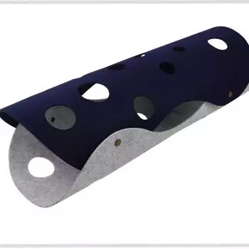 Войлочный туннель для кошек, износостойкий, интерактивный, складной, универсальный, игрушка-туннель для кошек синий