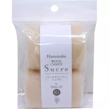 Войлок Hamanaka Wool Candy Sukuru Natural Blend Col.811 Cream 20 г H441-127-811