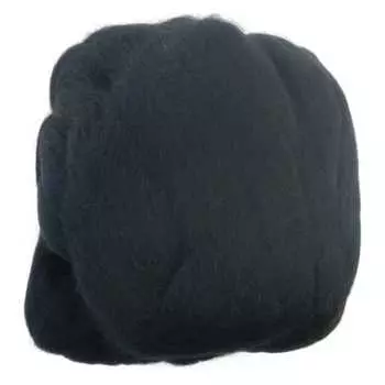 Войлок Hamanaka Wool Solid 50g col.9 H440-000-9 Белый/Черный/Коричневый