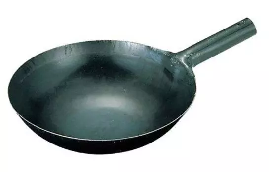 Вок-кастрюля Yamada Iron Hammered, 9,4 дюйма (24 см) (Толщина пластины: 0,06 дюйма (1