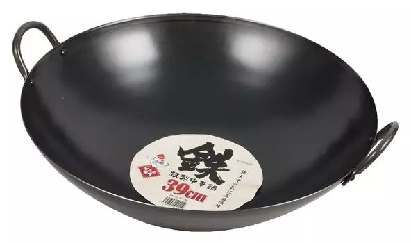 Вок Pearl Metal, черный, 39 см, железный, HB-4221