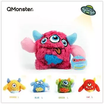 Вокальная игрушка Q-monster Pet, встроенный звуковой шар, забавные интерактивные игрушки для собак, мягкая и прочная игрушка для игр в помещении S
