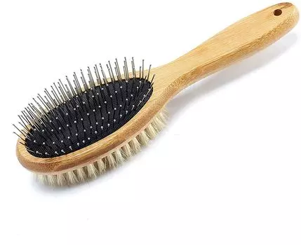 Vokiuler Pet Cat Dog Hair Pet Pig Hair Grooming Pet Massage Длинная короткая щетка для волос, щетка, щетка, удаление, двухсторонняя щетка, щетка, щетка, расческа,