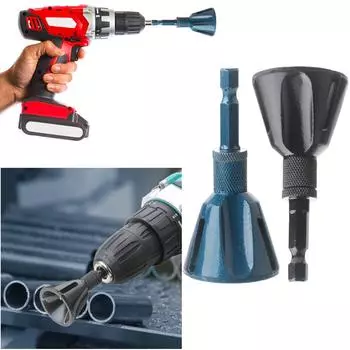 Вольфрамовая сталь для удаления заусенцев, инструменты для чистки болтов, инструменты для снятия внешних фасок 5-25 мм, бита для ремонта инструмента для сверления резьбы болта чёрный