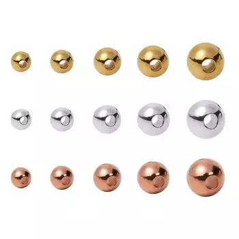 Вольфрамовые бусины для рыбалки 2 мм/2,5 мм/2,8 мм/3,3 мм/3,5 мм, вольфрамовый сплав, материал для завязывания мушек, бусина с прорезями Copper-2.0mm